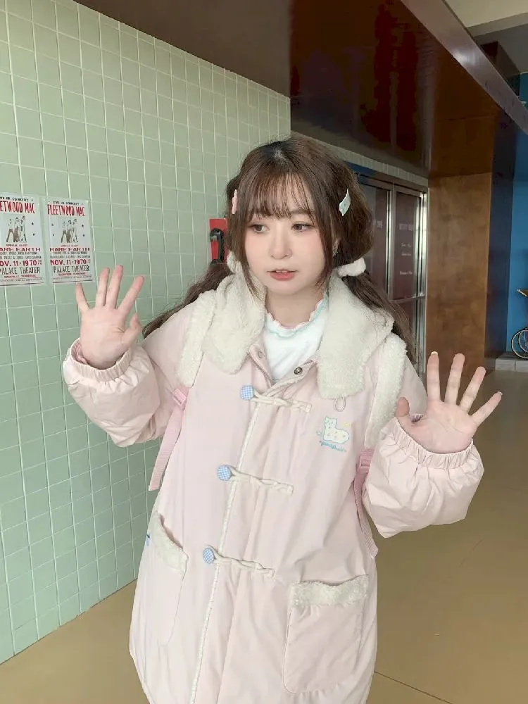 Hooded teenage girls versatile cotton jacket 【s0000005258】