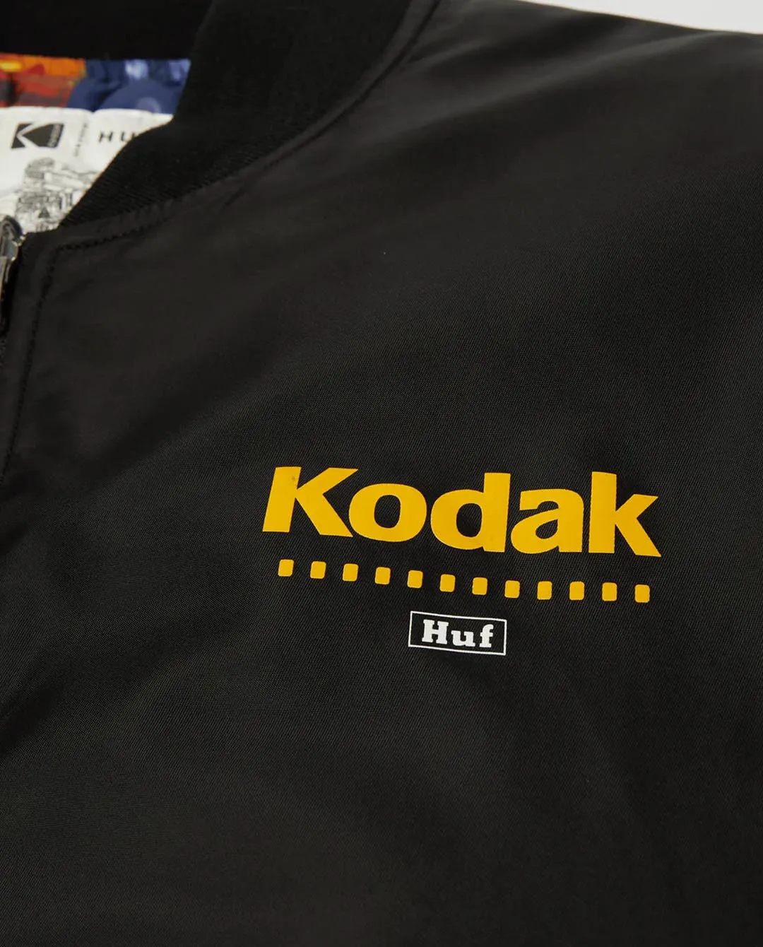 Huf x Kodak - Collage Reversible Bomber Jacket - Black