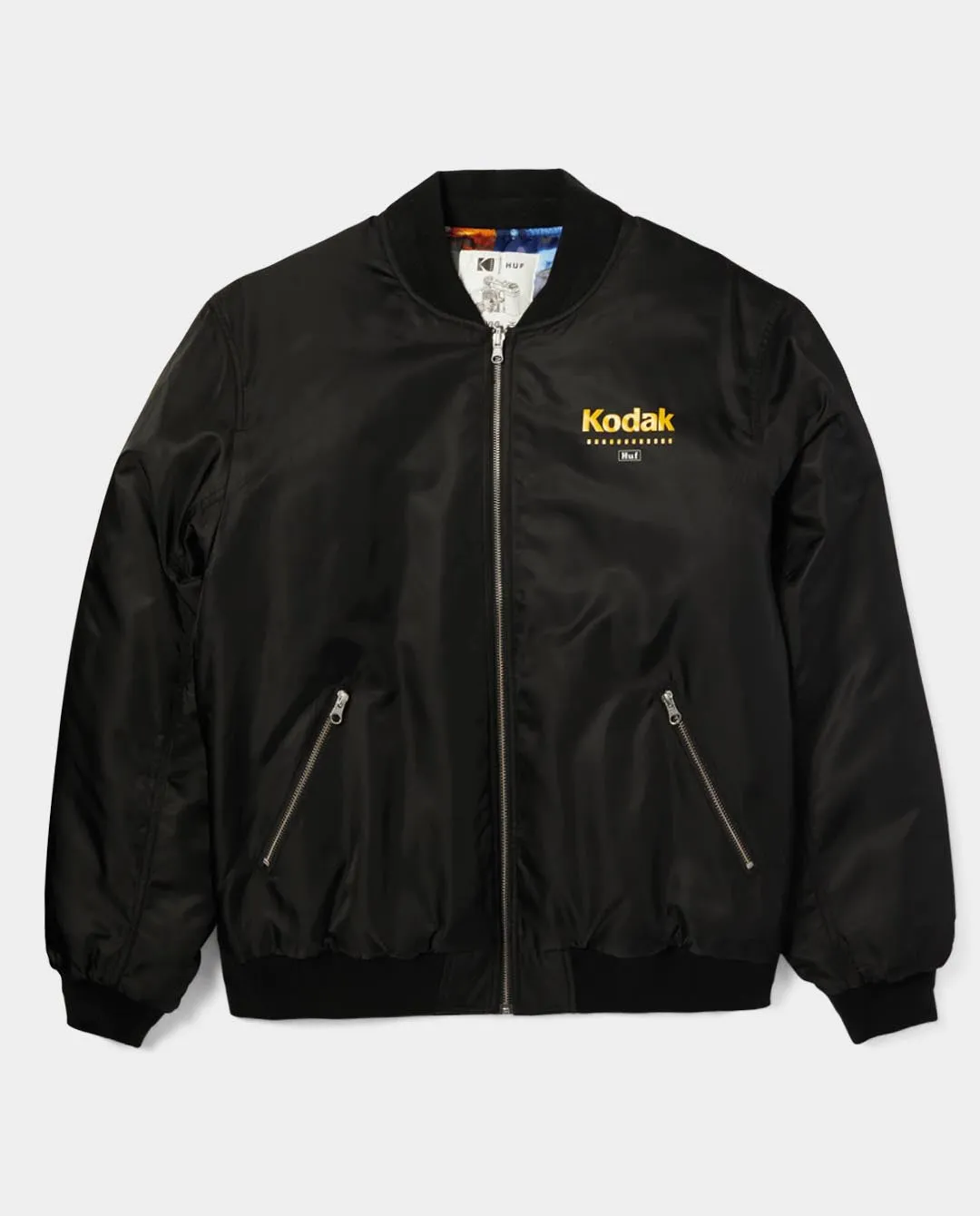 Huf x Kodak - Collage Reversible Bomber Jacket - Black