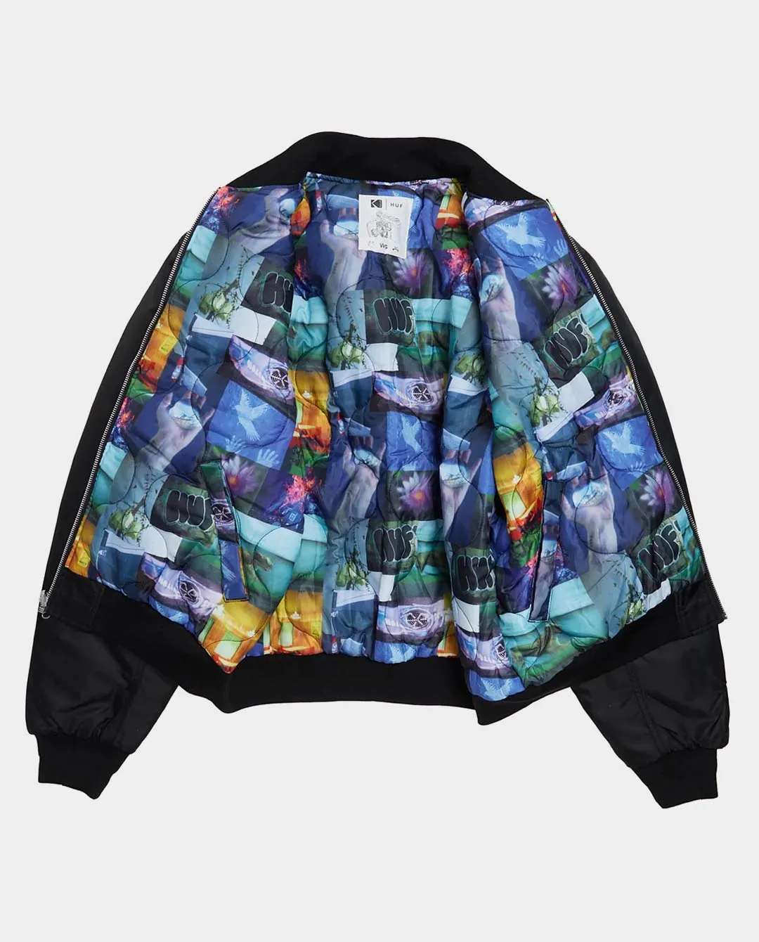 Huf x Kodak - Collage Reversible Bomber Jacket - Black