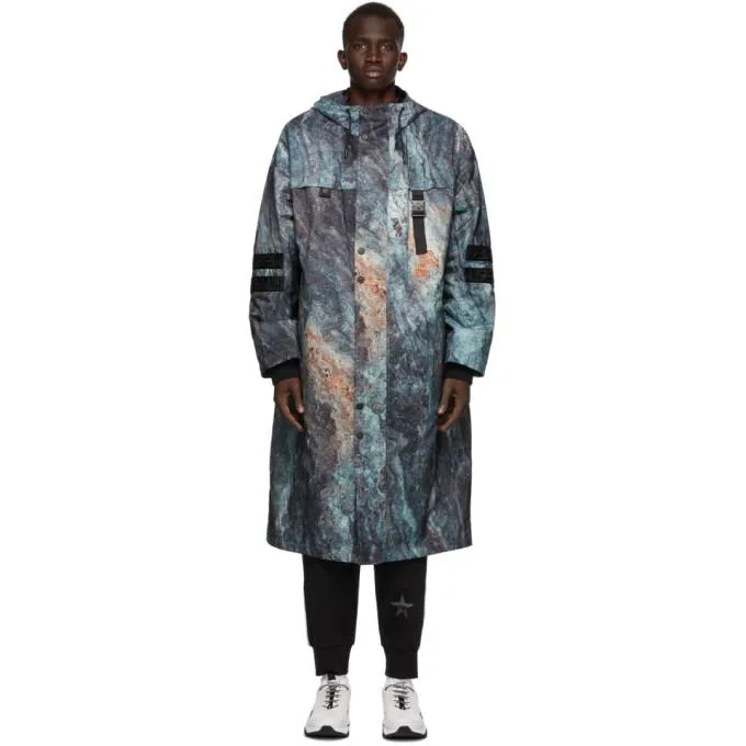 Hugo Blue Graphic Maliks Coat