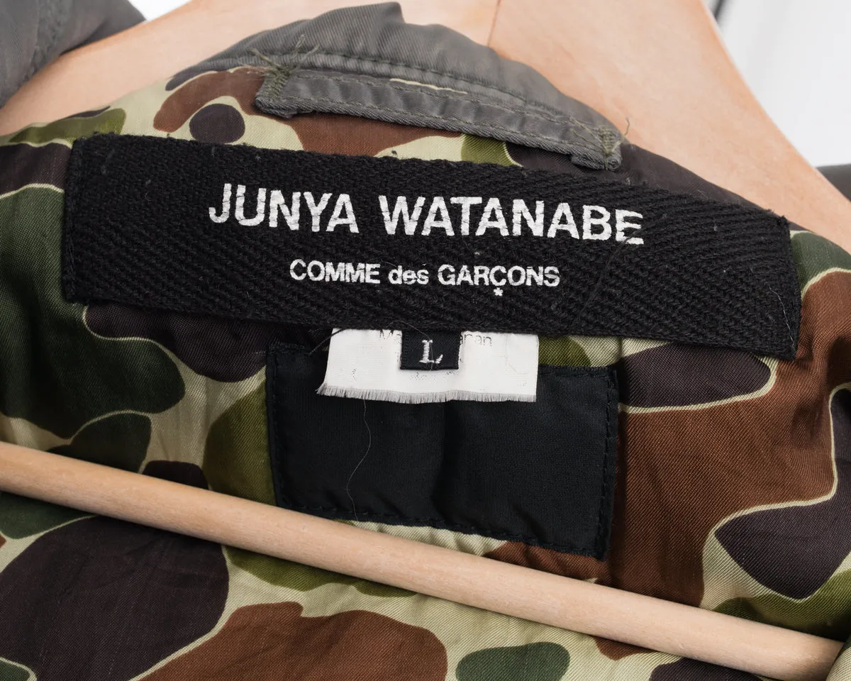 Junya Watanabe Fall 2010 Army Green Crop Bomber Jacket - XS