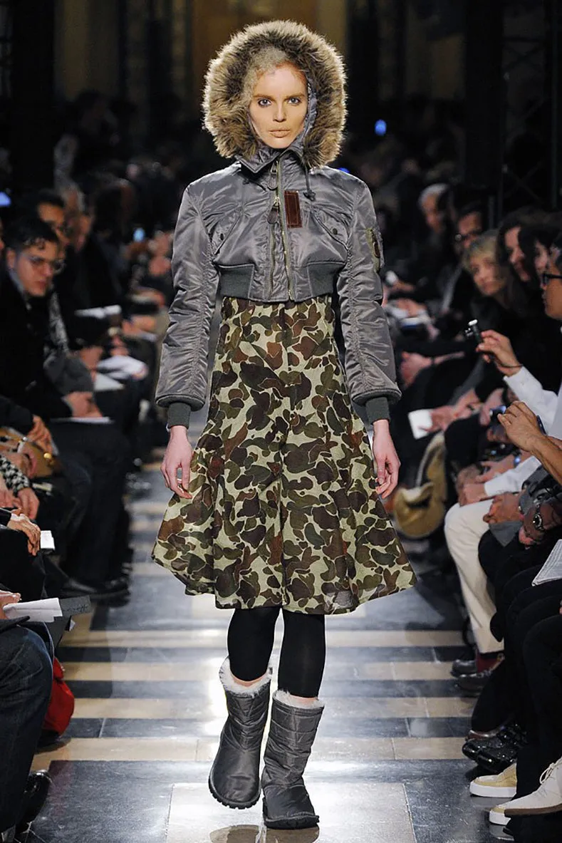 Junya Watanabe Fall 2010 Army Green Crop Bomber Jacket - XS