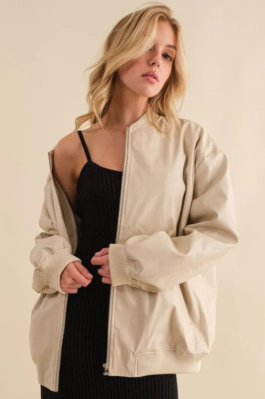Kendall Oversized Bomber Jacket