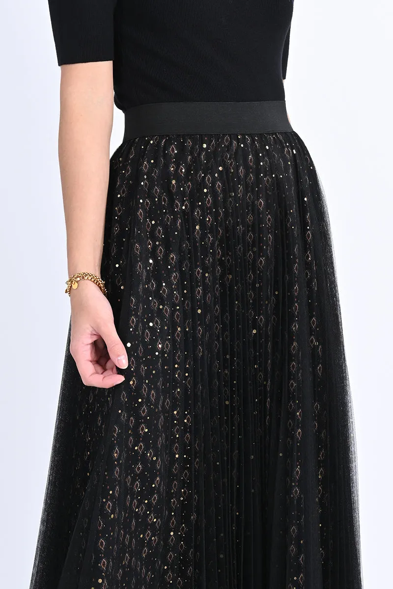 Ladies Mesh Woven Skirt (2 colors)