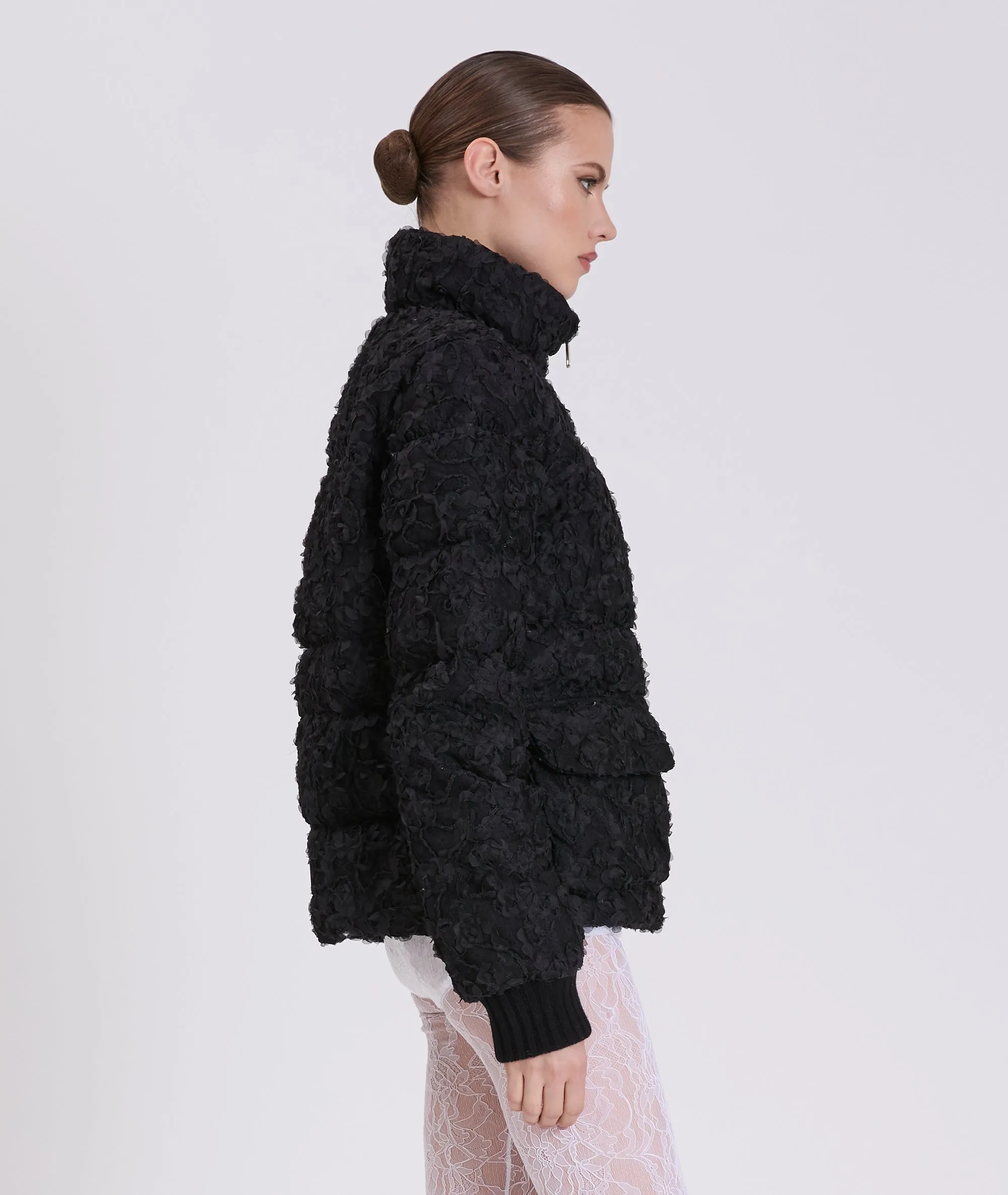 LORALAI FLORAL LACE | FLORAL LACE BOMBER JACKET