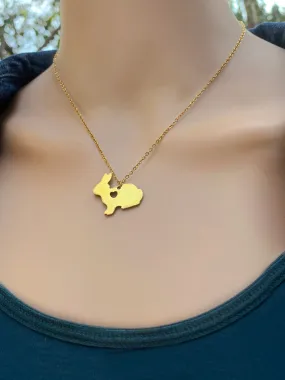 Love Rabbit Pendant   Chain