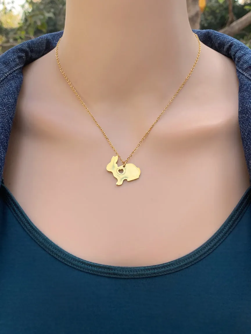 Love Rabbit Pendant   Chain