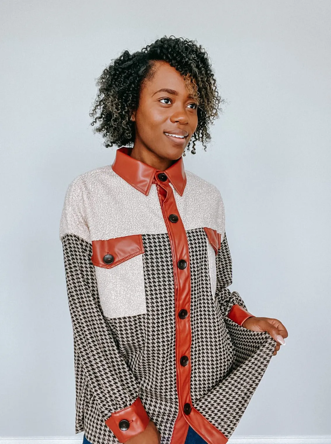 LUNA COLOR BLOCK SHACKET