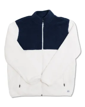 Lux Fleece - White/Navy
