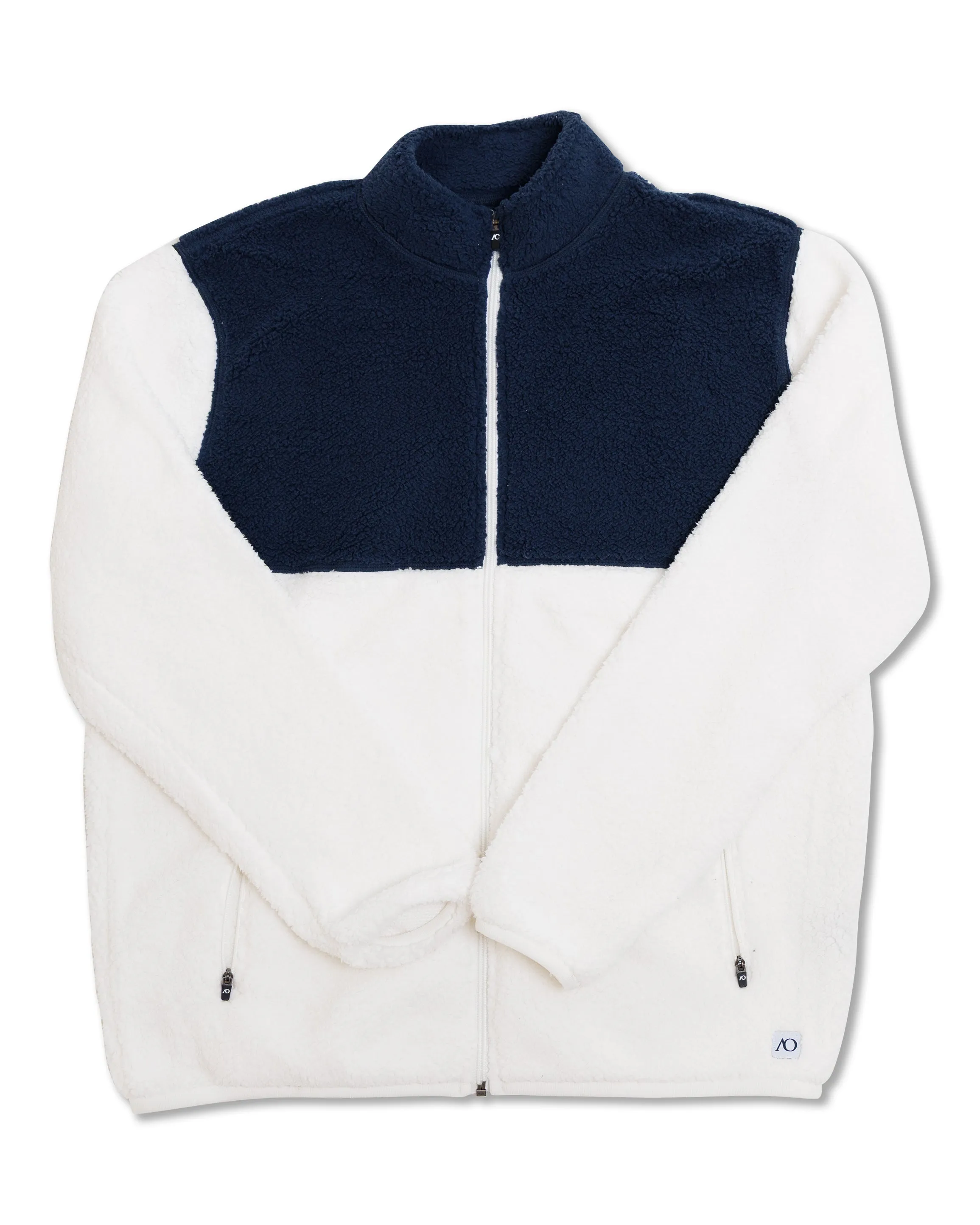 Lux Fleece - White/Navy