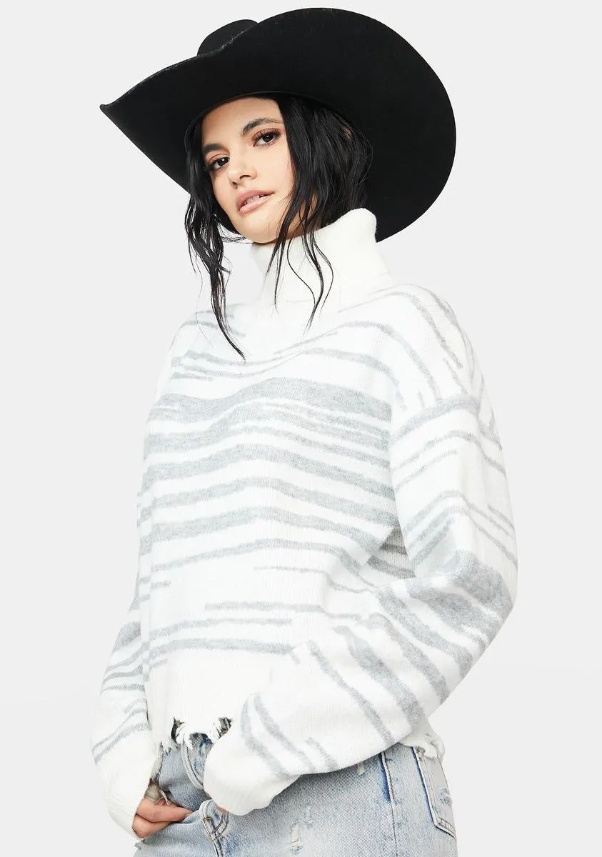 Made My Point Striped Sweater