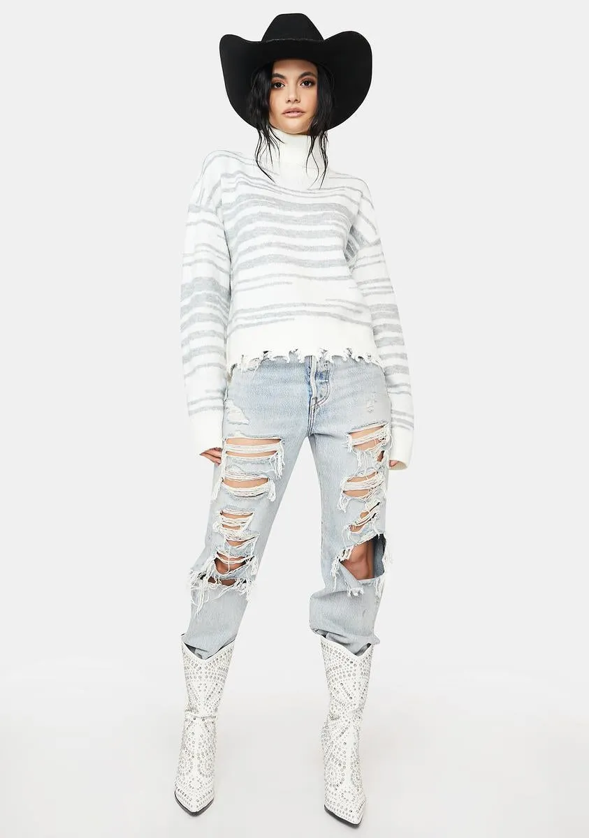 Made My Point Striped Sweater