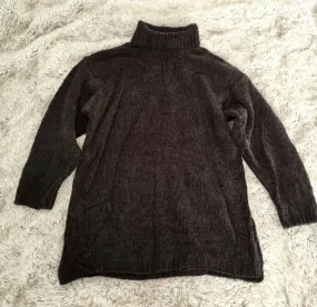 Maggie Lawrence Knit Turtleneck Gray Size Medium