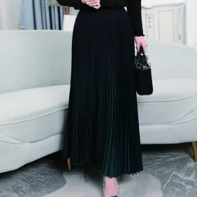 Meliora Emerald Green Pleated Skirt