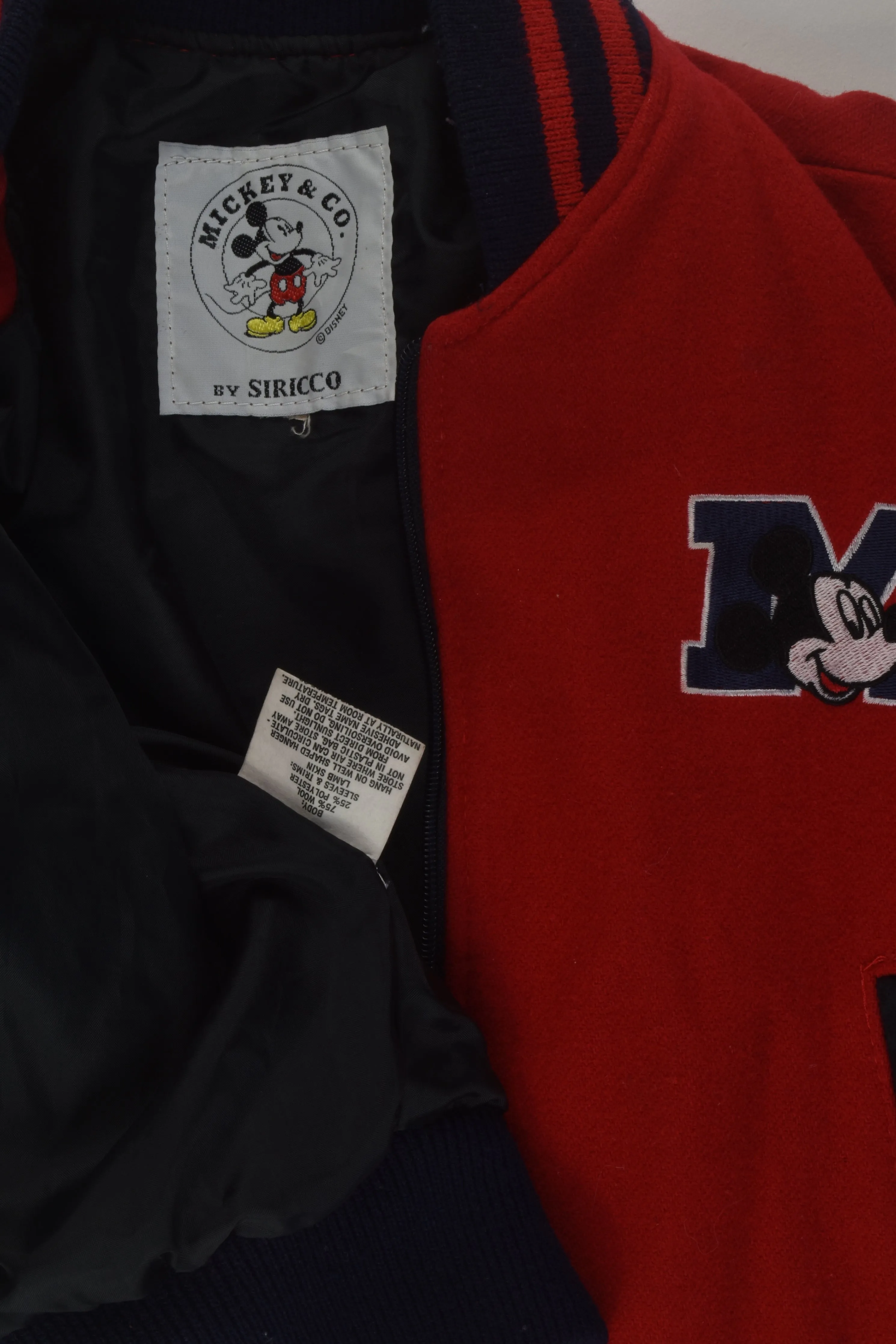 Mickey & Co by Siricco Size 8-10 Vintage Bomber Jacket