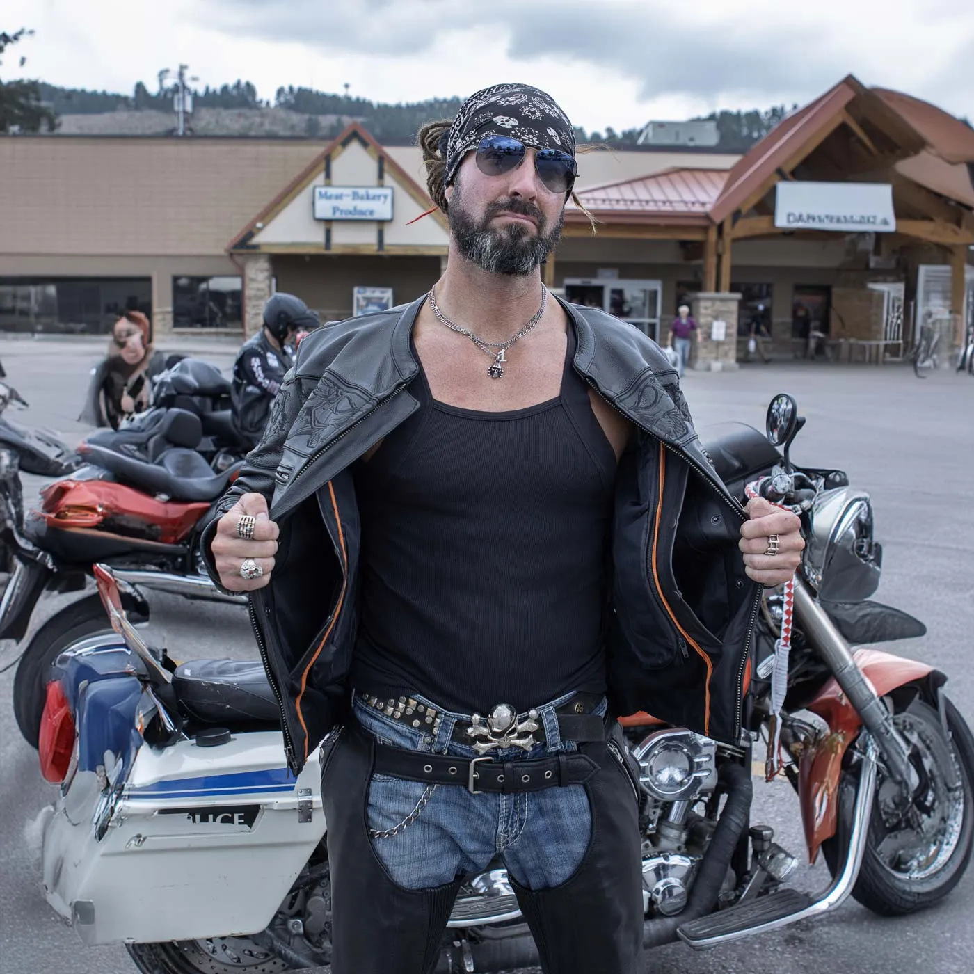 Milwaukee Leather MLM1500 Men's Crossover Black Leather Scooter Jacket