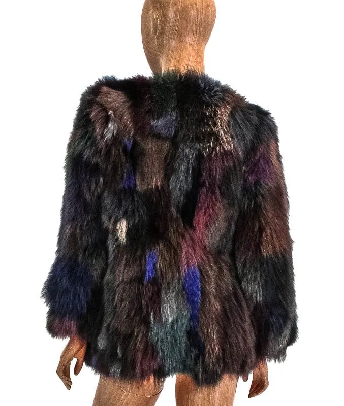 Multi-Color Fox Coat