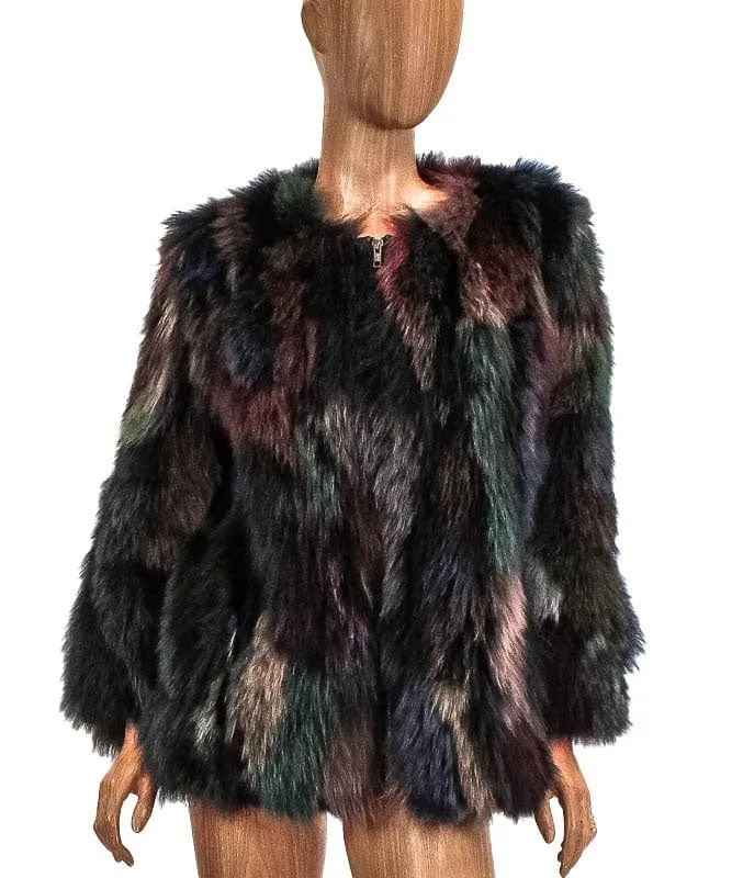Multi-Color Fox Coat