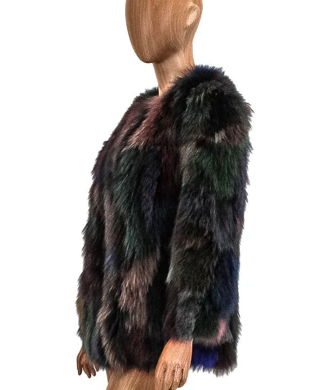 Multi-Color Fox Coat