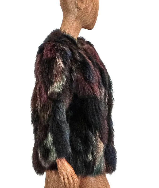 Multi-Color Fox Coat