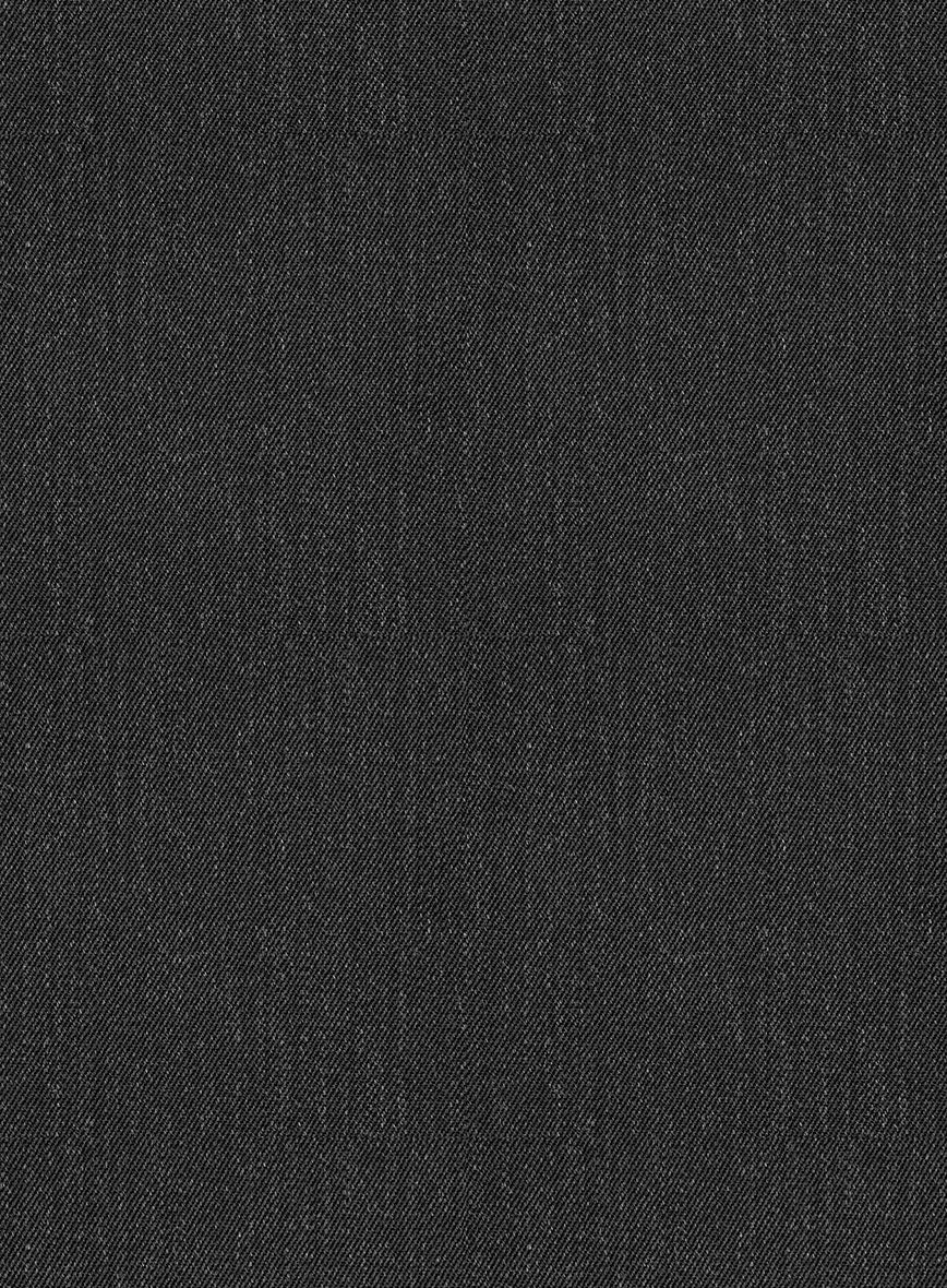 Napolean English Dark Charcoal Wool Tuxedo Jacket