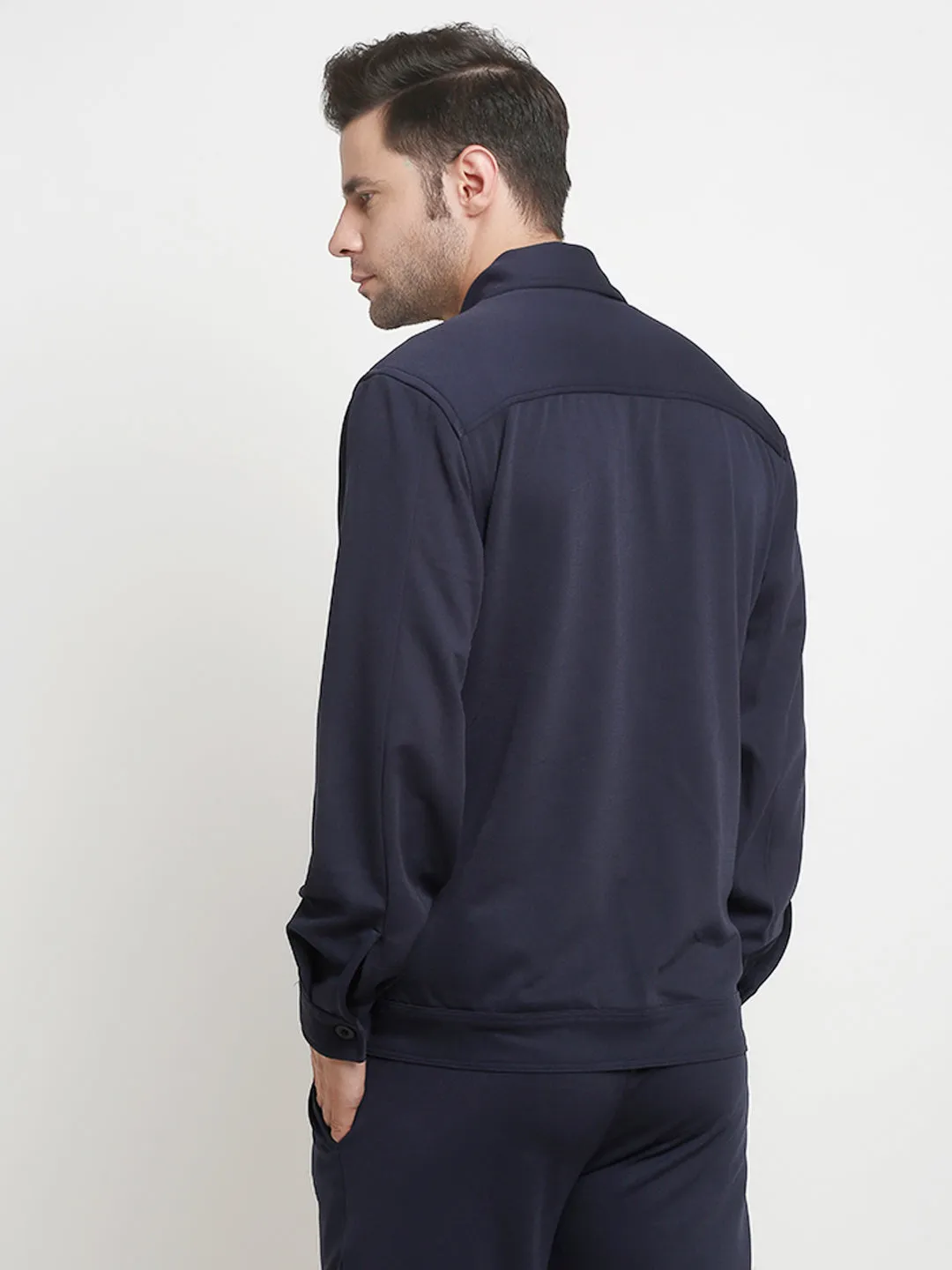Navy Blue Cargo Utility Shacket