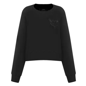 NBA CHARLOTTE HORNETS NEUTRAL WOMEN'S CREWNECK (BLACK)