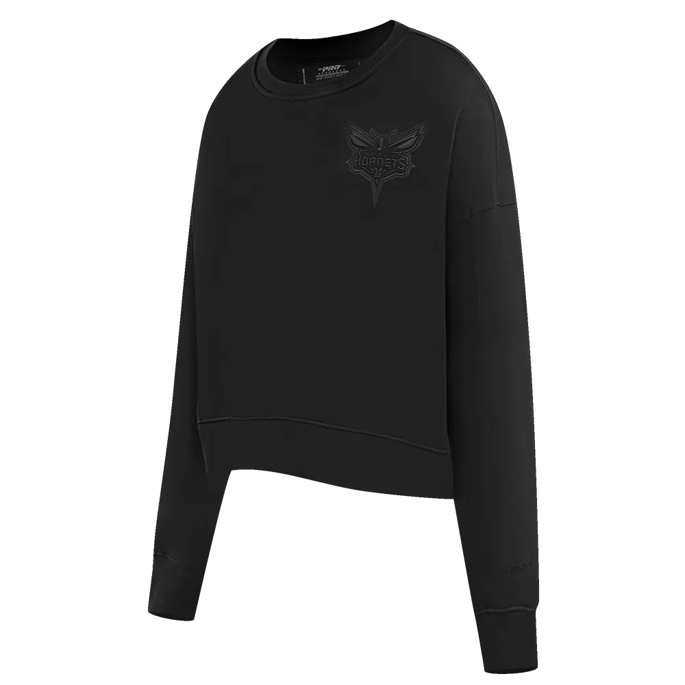 NBA CHARLOTTE HORNETS NEUTRAL WOMEN'S CREWNECK (BLACK)