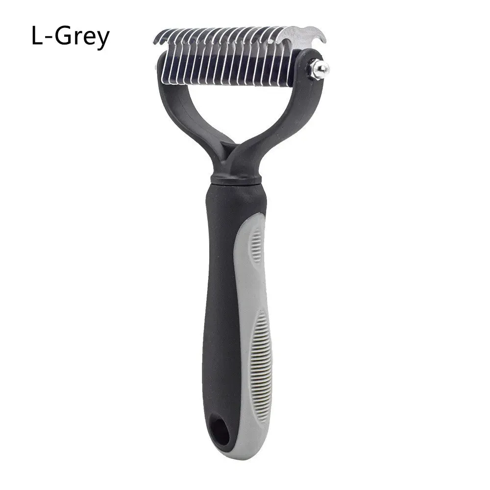 New Hair Removal Comb for Dogs Cat Detangler Fur Trimming Dematting Brush Grooming Tool For matted Long Hair Curly Pet