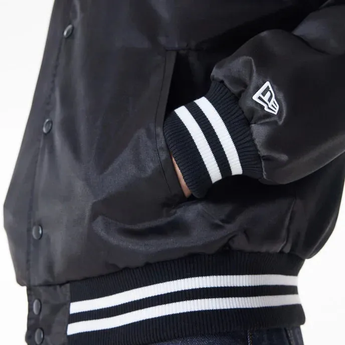 NFL Las Vegas Raiders Black Satin Jacket For Men and Women