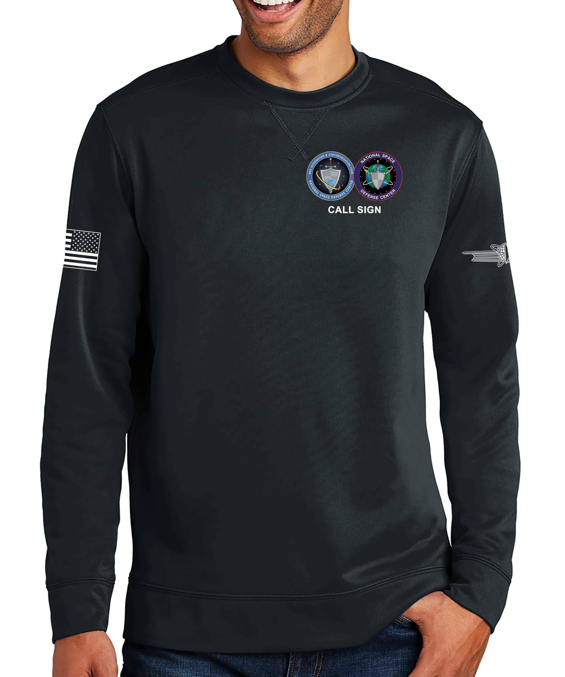 NIST & NSDC Polyester Crewneck Unisex Sweatshirt. This shirt IS approved for PT.