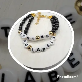 No labels, Just ME, Expressive, Beaded, Double Layer Bracelet