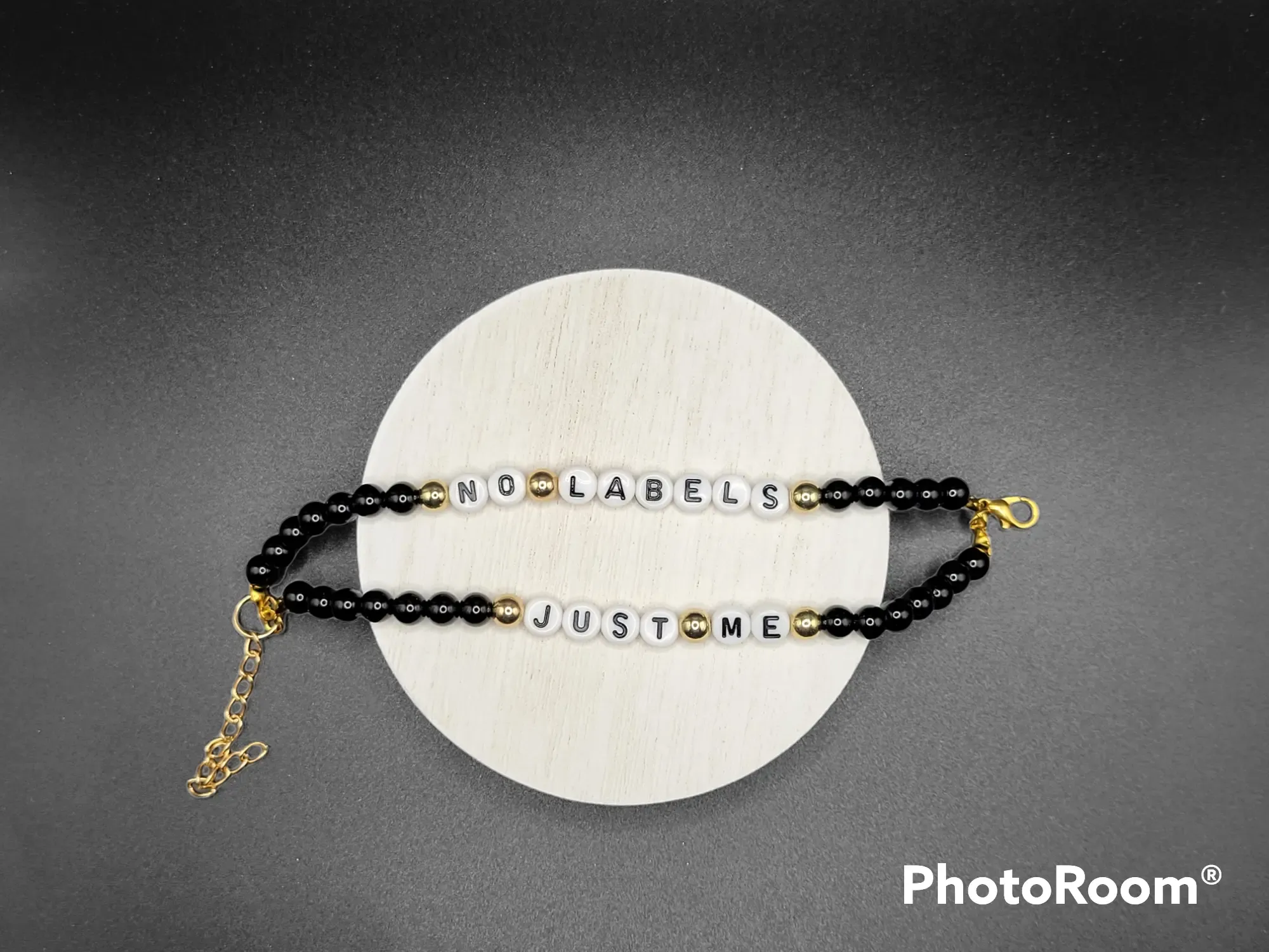 No labels, Just ME, Expressive, Beaded, Double Layer Bracelet