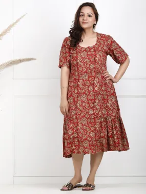 Noorvi Cotton Dabu Dress