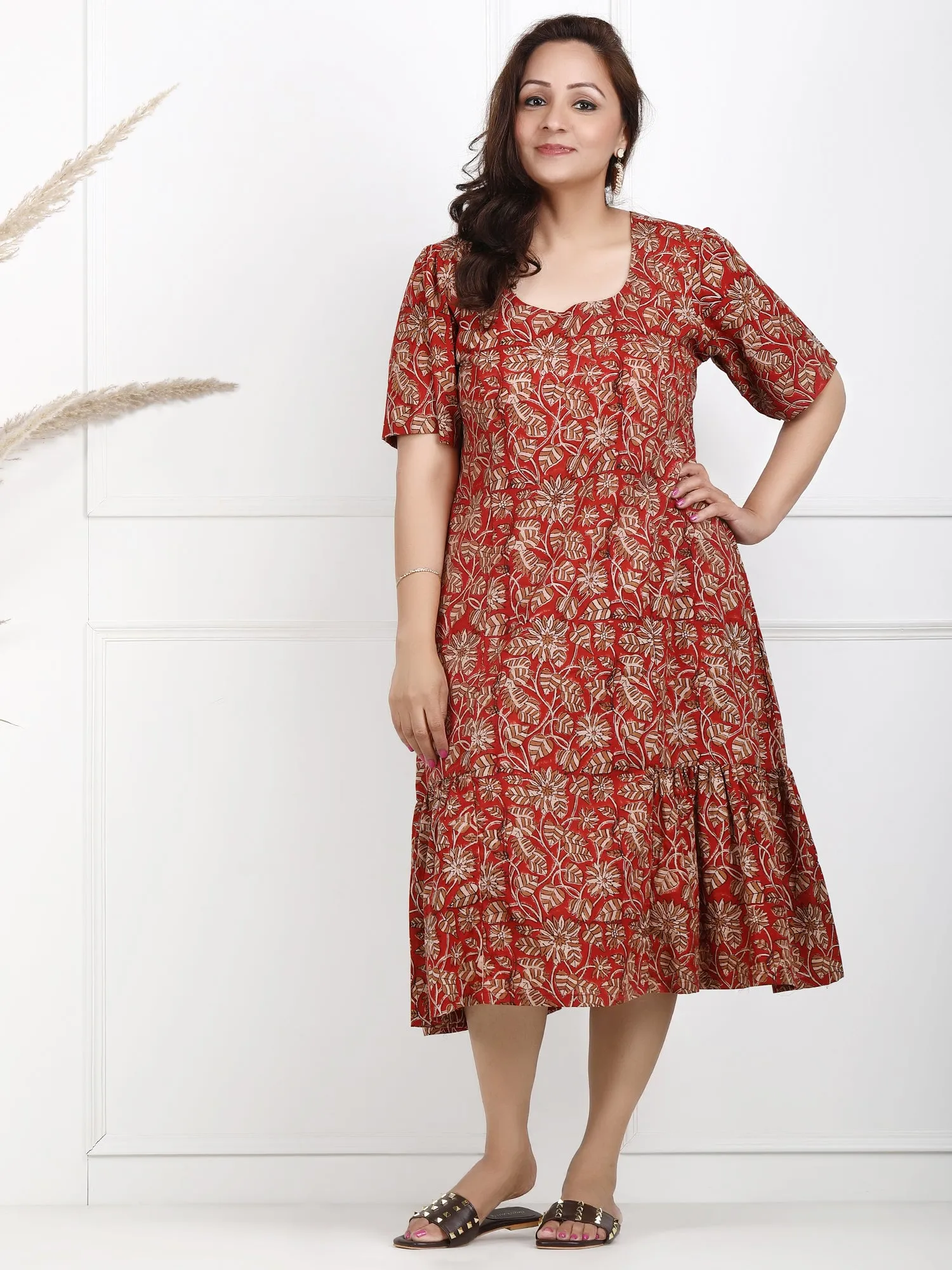 Noorvi Cotton Dabu Dress