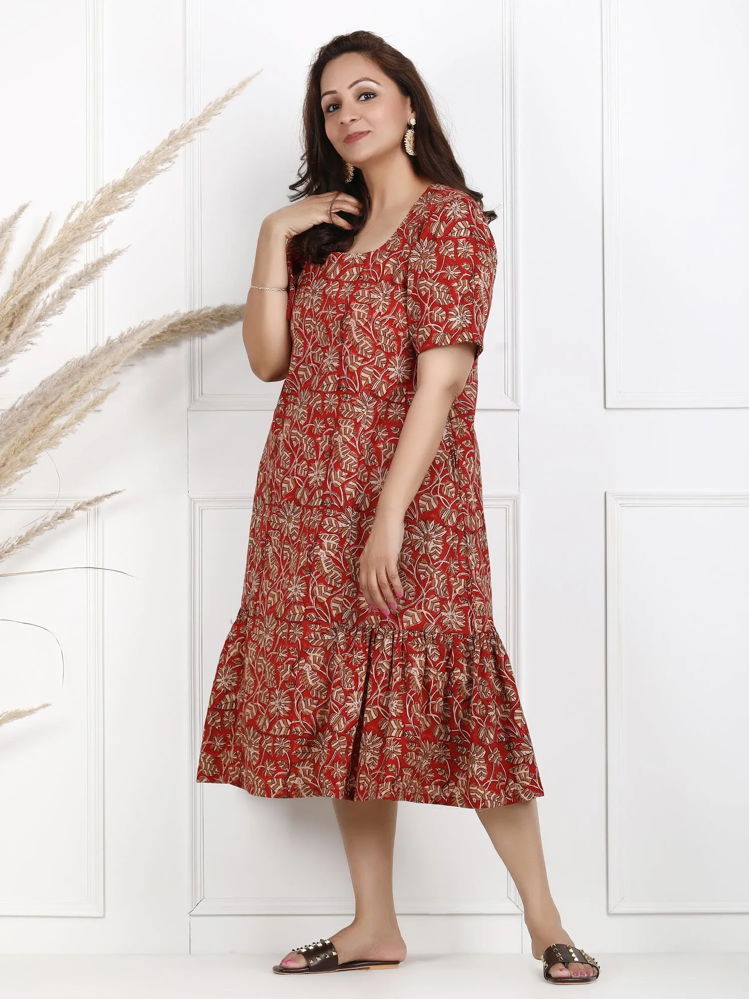 Noorvi Cotton Dabu Dress