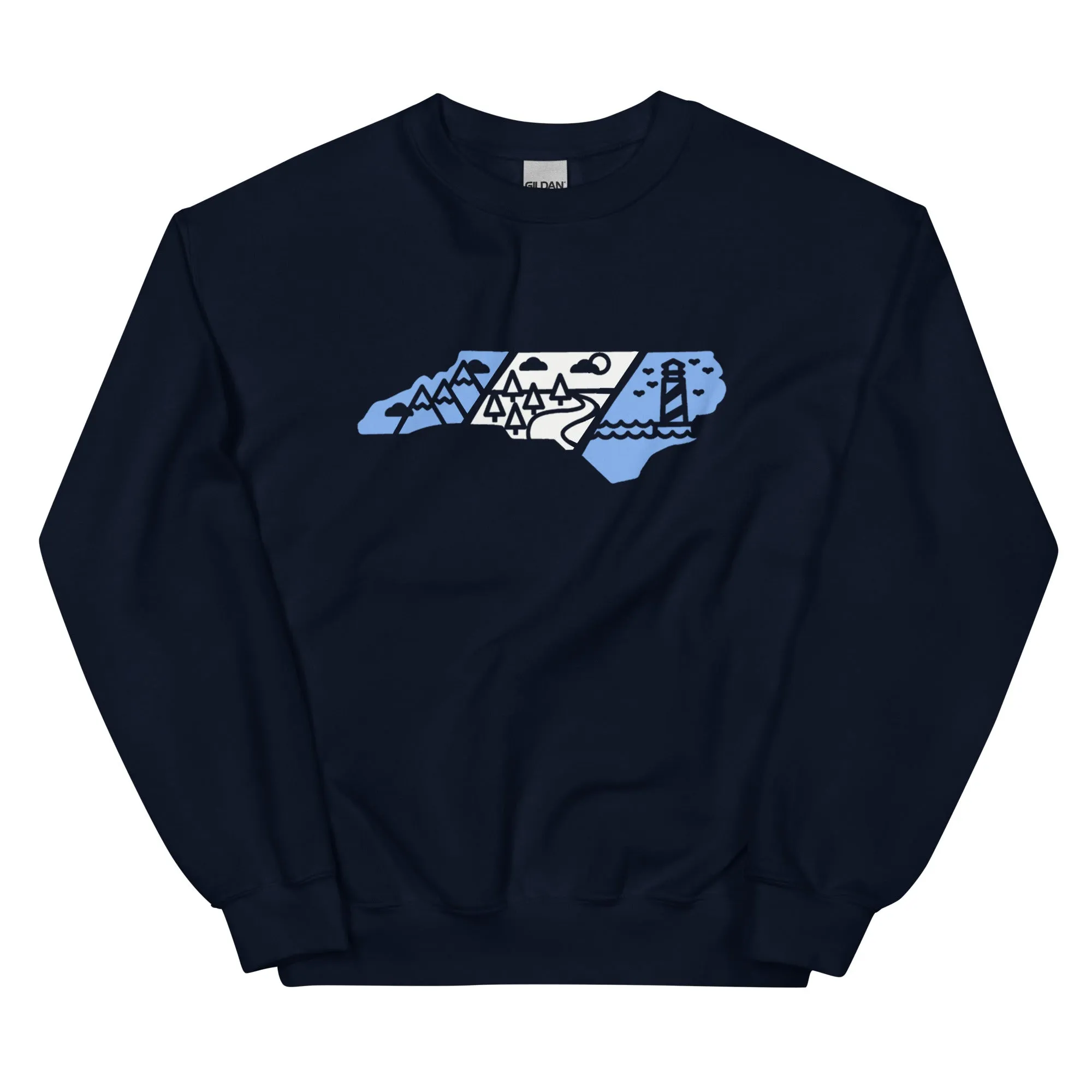 North Carolina 3 Regions Carolina Blue & White Sweatshirt