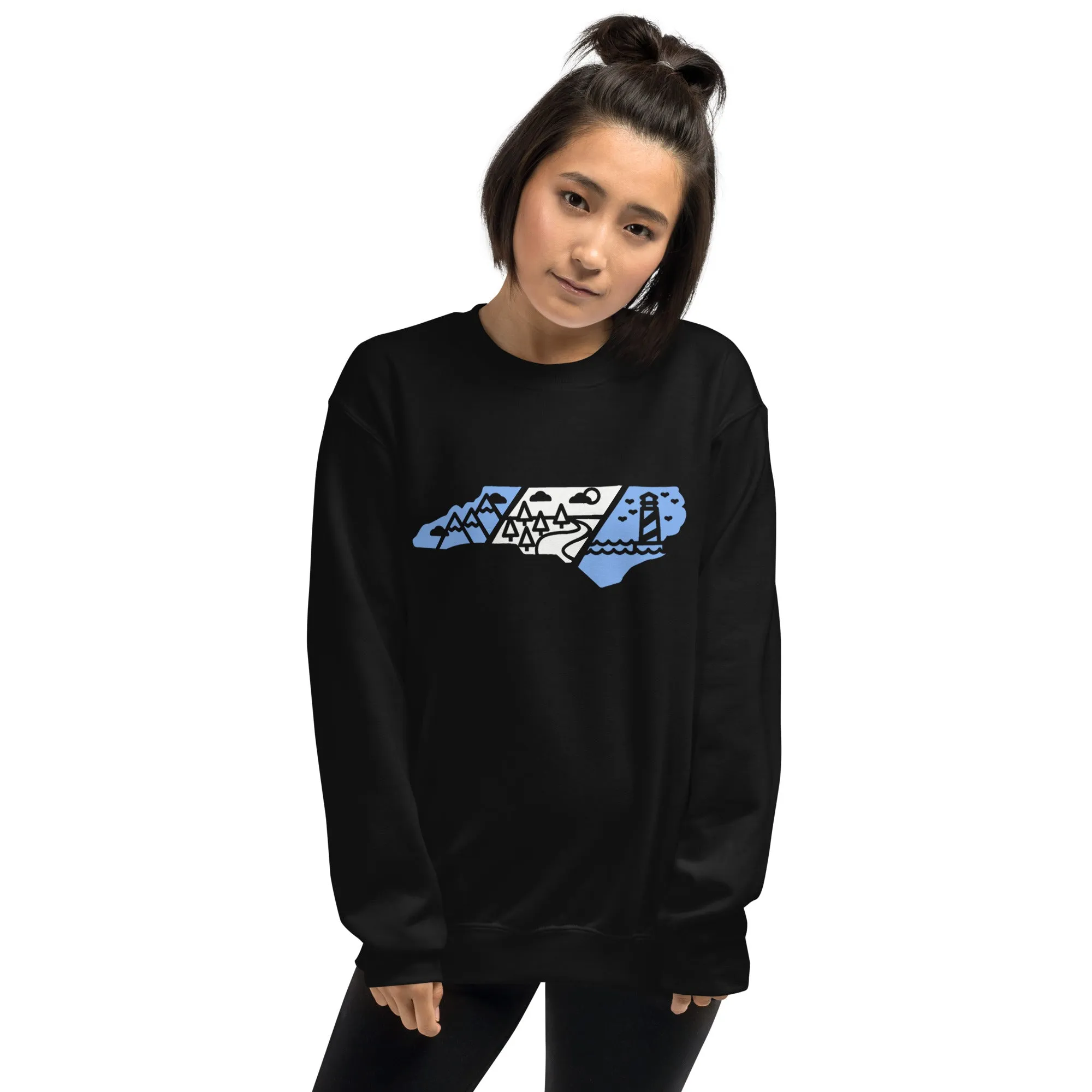 North Carolina 3 Regions Carolina Blue & White Sweatshirt