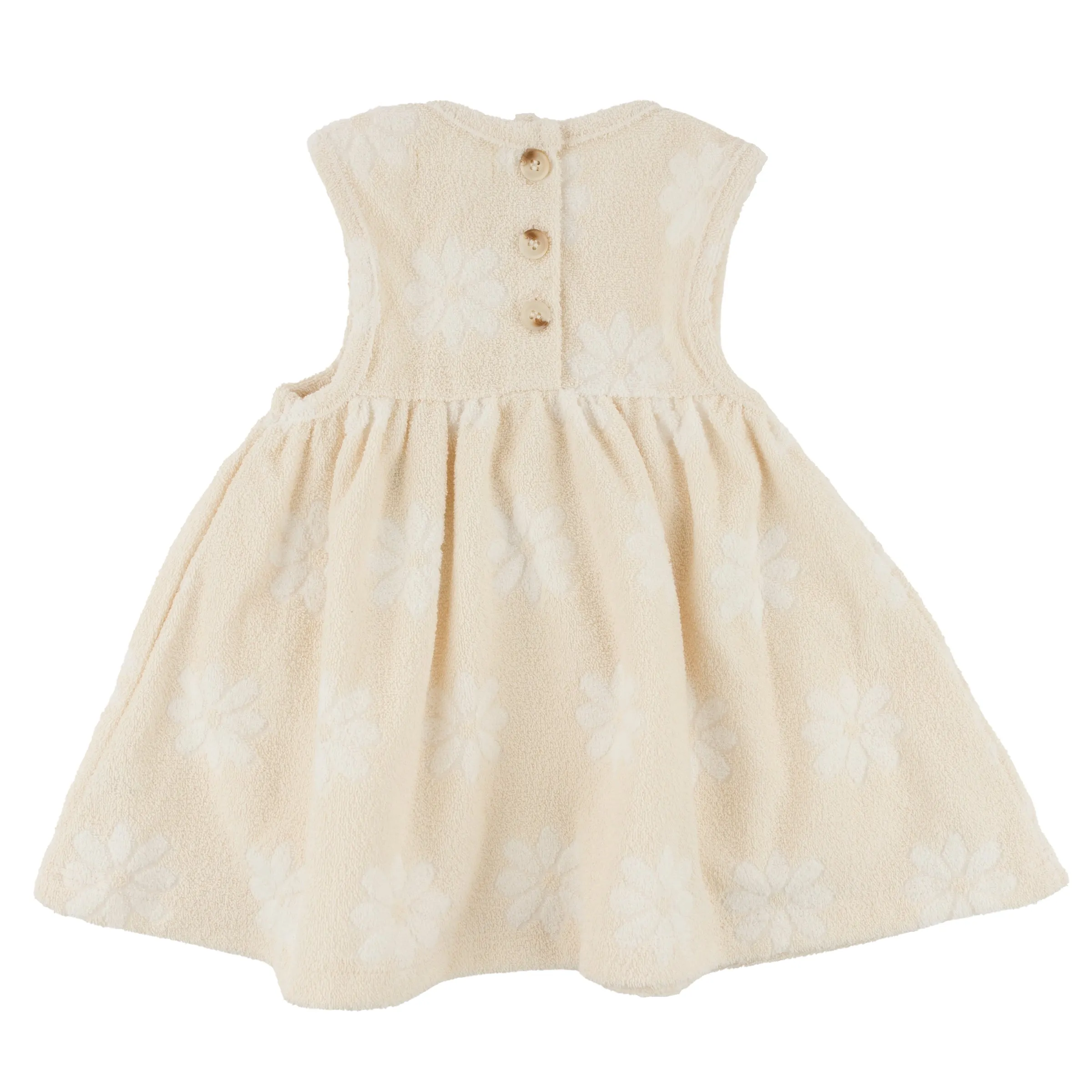 oh baby! Sculpted Terry Lily Tank Dress - Flowers - Straw