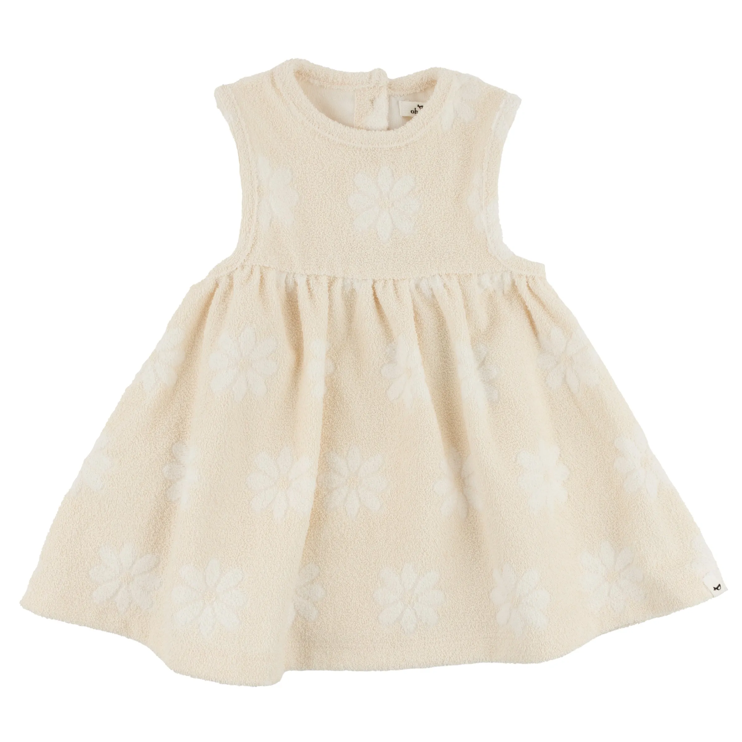 oh baby! Sculpted Terry Lily Tank Dress - Flowers - Straw