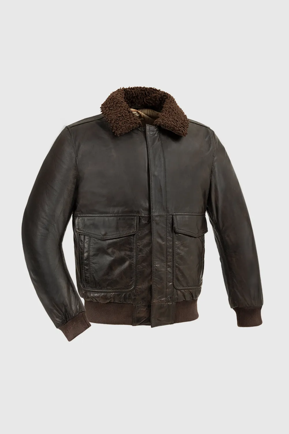 Old World Map Bomber Jacket Brown (POS)