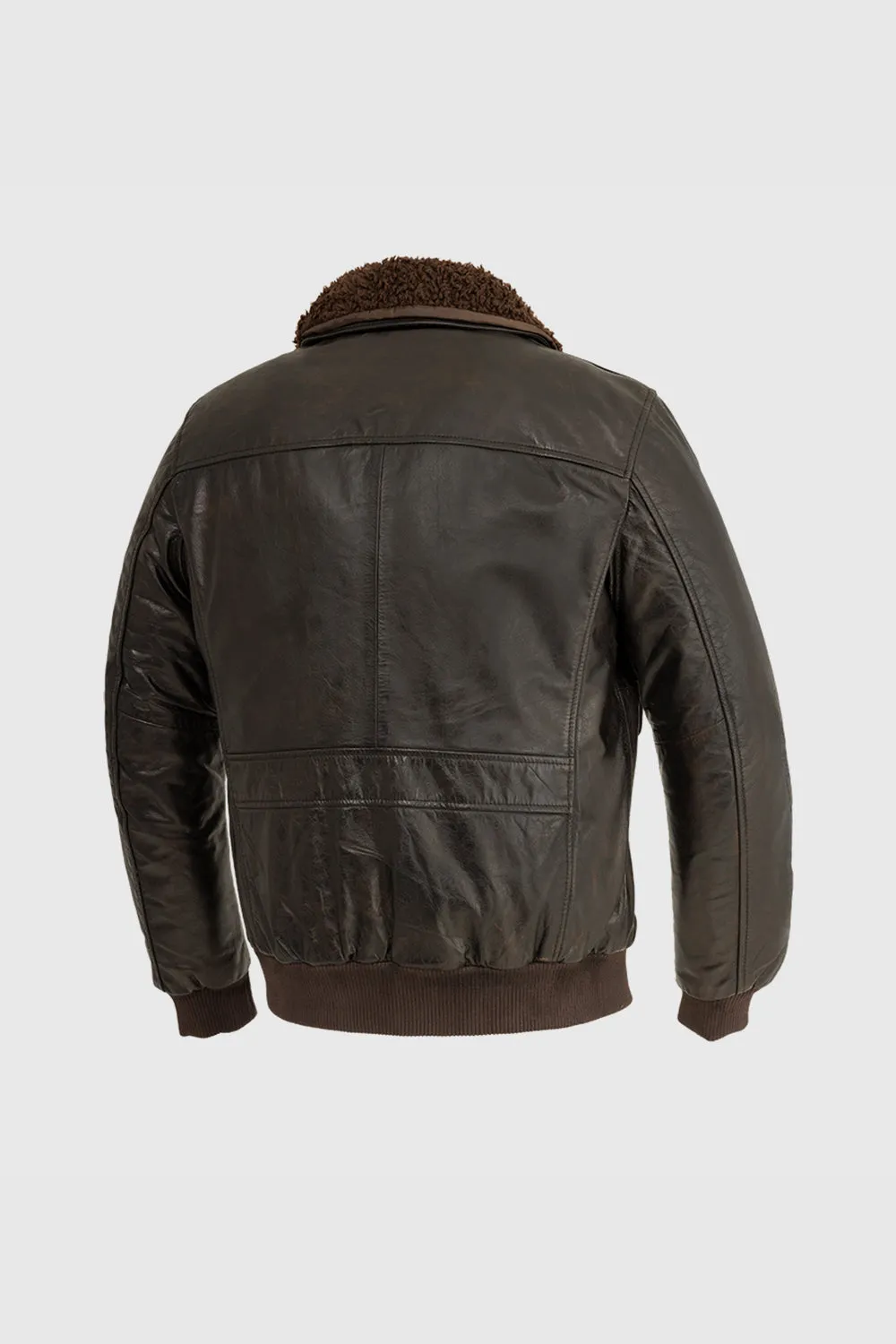 Old World Map Bomber Jacket Brown (POS)