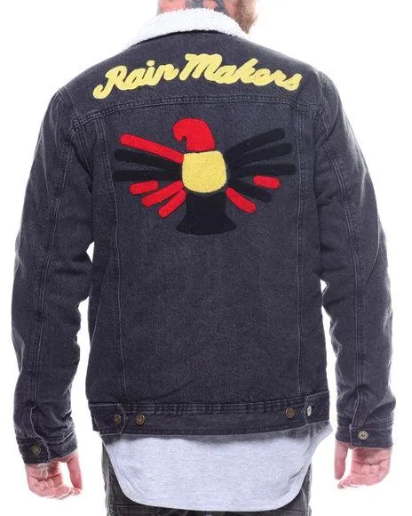 PARISH NATION RAIN MAKER DENIM SHERPA JACKET