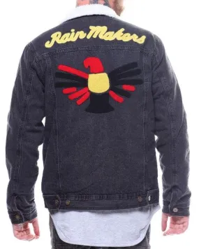 PARISH NATION RAIN MAKER DENIM SHERPA JACKET