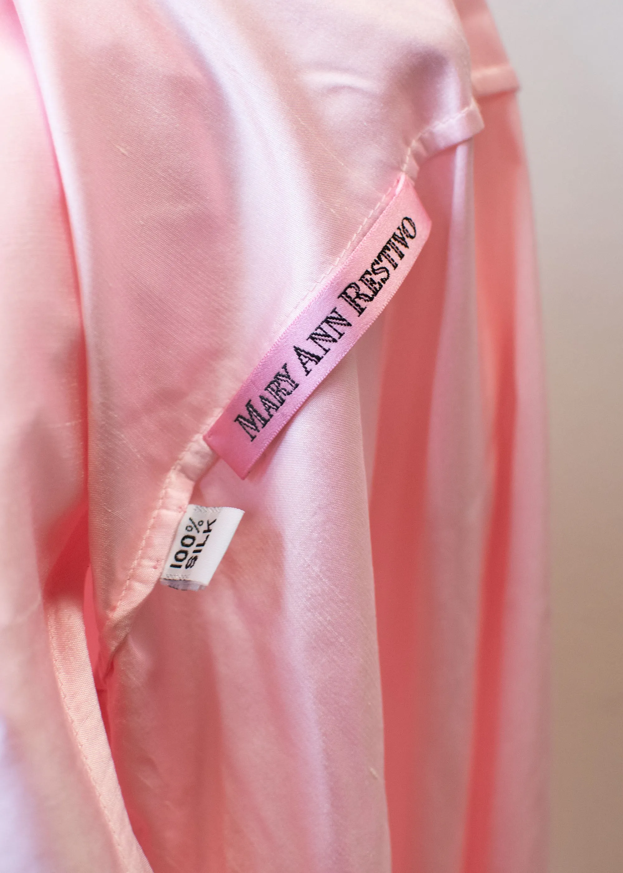 Pink Silk Jacket | Mary Ann Restivo