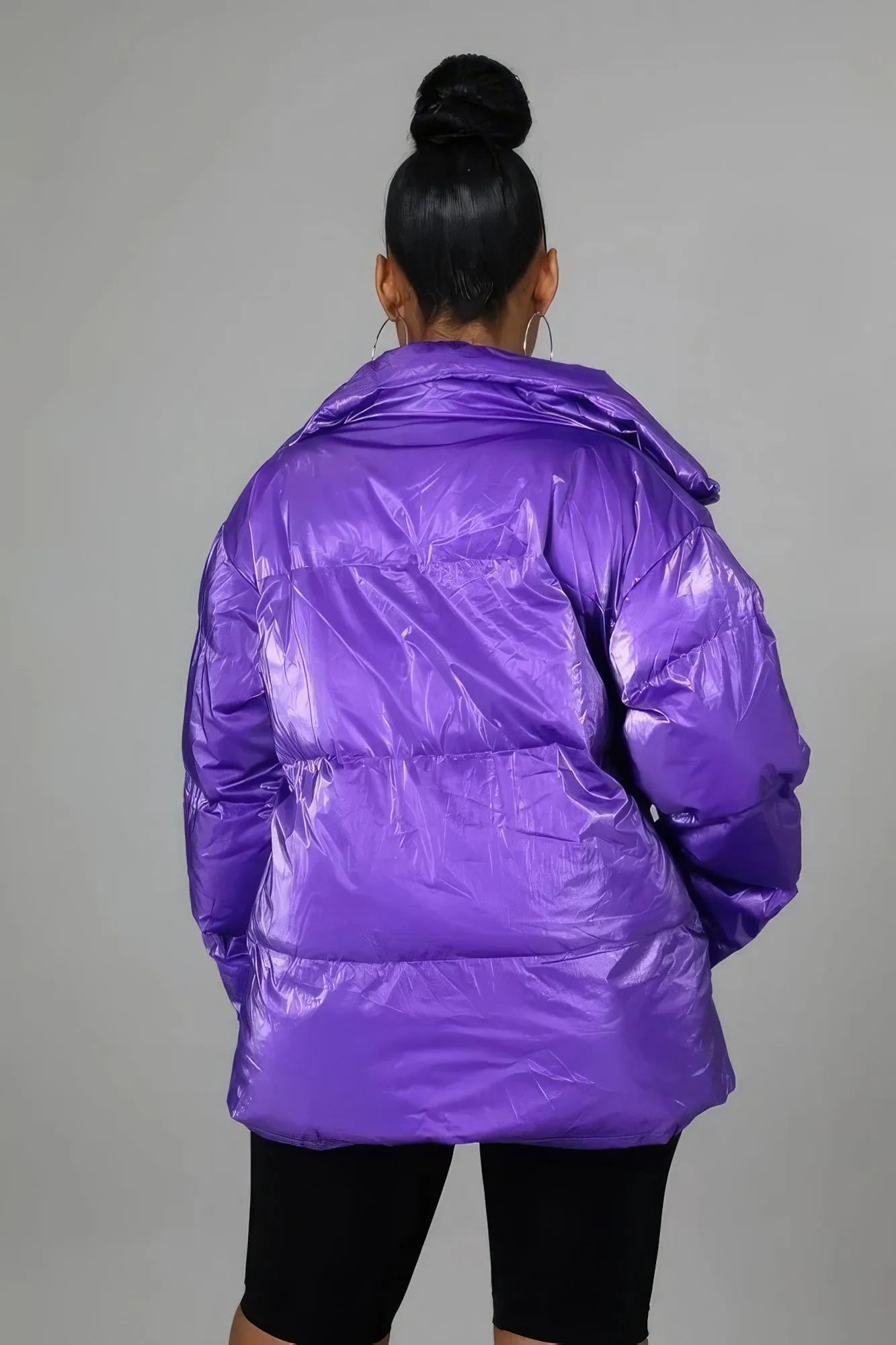 Purple Bomber Jacket-Chic & Comfortable