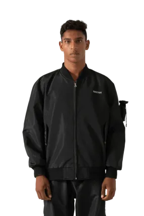 "95" nylon potli bomber jacket
