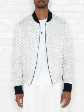 "The Classic Bomber" in White & Black Print