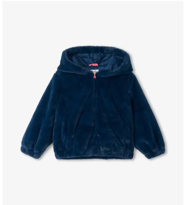 Rainbow Faux Fur Bomber Jacket by Hatley